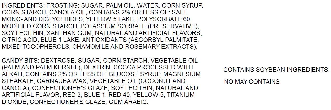 Pillsbury funfetti chocolate cake mix with colored bits and funfetti green vanilla frosting Halloween Theme