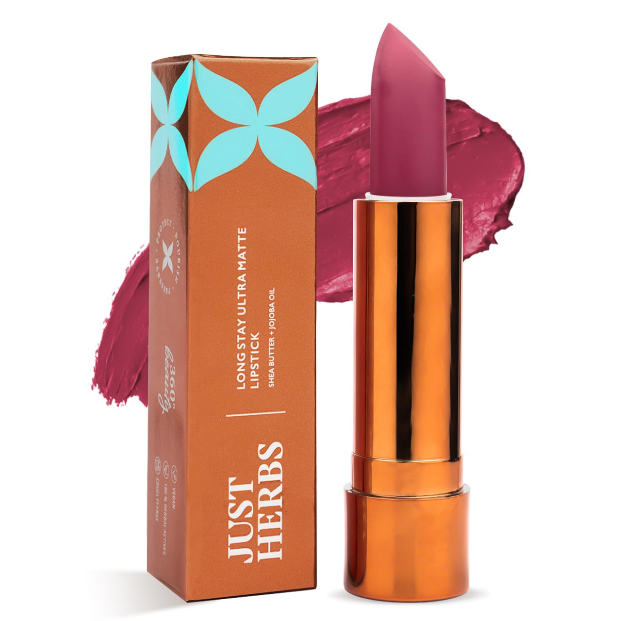 Just Herbs Ultra Matte Bullet Lipstick Nourishing Non Drying and Long Stay Lipsticks for Women 4 g (Spicy Pepper)
