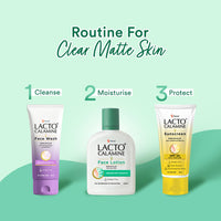 Lacto Calamine Face Lotion | 120ml | Daily Moisturizer For Face - Combination To Normal Skin | Kaolin Clay & Aloe Vera | Abosrbs Excess Oil | Fights Pimples, Darkspots & Blackheads | Body Lotion