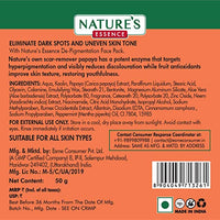 NATURES ESSENCE De-Pigmentation Papaya Face Pack For Women, Orange, 50G, 1 Count