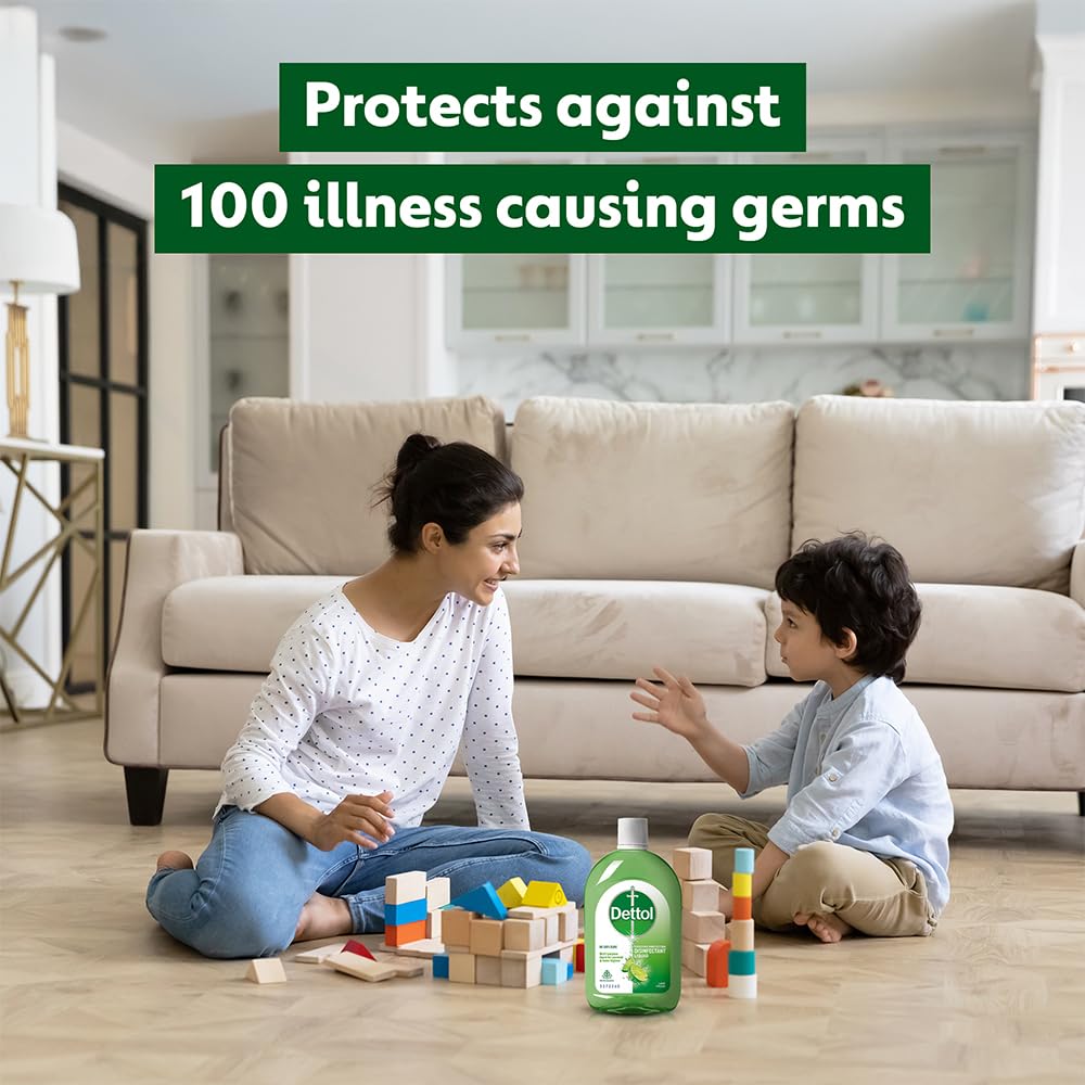 Dettol Liquid Disinfectant for Floor Cleaner, Surface Disinfection, Personal Hygiene (Lime Fresh, 550ml)