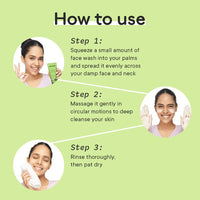 QUENCH BOTANICS Skin Detox Gel Face Wash with Matcha Green Tea Anti-Oxidants | Korean Face Wash for Oily & Acne-Prone Skin, Reduces | Made in Korea (25Ml)