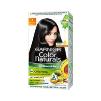 Garnier Color Naturals, Shade 1, Natural Black 70 ml + 60 gm and Garnier Color Naturals, Shade 4, Brown (70ml+60g )