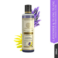 Khadi Natural Herbals Lavender & Ylang Ylang Massage Oil|Paraben & Mineral Oil Free| Quickly absorbing hair oil|Stress-relieving properties|Suitable for All Types of Hair| 210ml