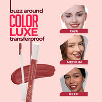 Juice Cosmetics Matte Luxe Lipstick - Vitamin E Enriched, Smudge-Free with Bio Retinol, Moisturizing Lock Technology, SPF 15, Long-Lasting (Kissable Pink - M03)
