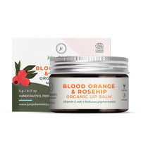 Juicy Chemistry Iconic Lip Duo Kit - Blood Orange & Rosehip Lip Balm, 5 g & Blood Orange & Rosehip Lip Scrub, 10 g | Enriched with Natural Ceramides to Exfoliate, Hydrate & Moisturise Lips