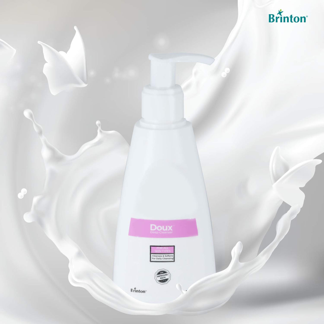 Brinton Doux Deep Cleanser, Face Cleansing Cream, 125 ml | For All Skin Types x Pack of 2