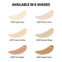 Mila Beauté Built to Cover Liquid Concealer for Women With Spf & Hyaluronic Acid| Full Coverage Matte Finish Concealer for Dark Circles | Easily Blendable & Waterproof Formula| Suitable for Indian Skin Tones - 101P Light Ivory