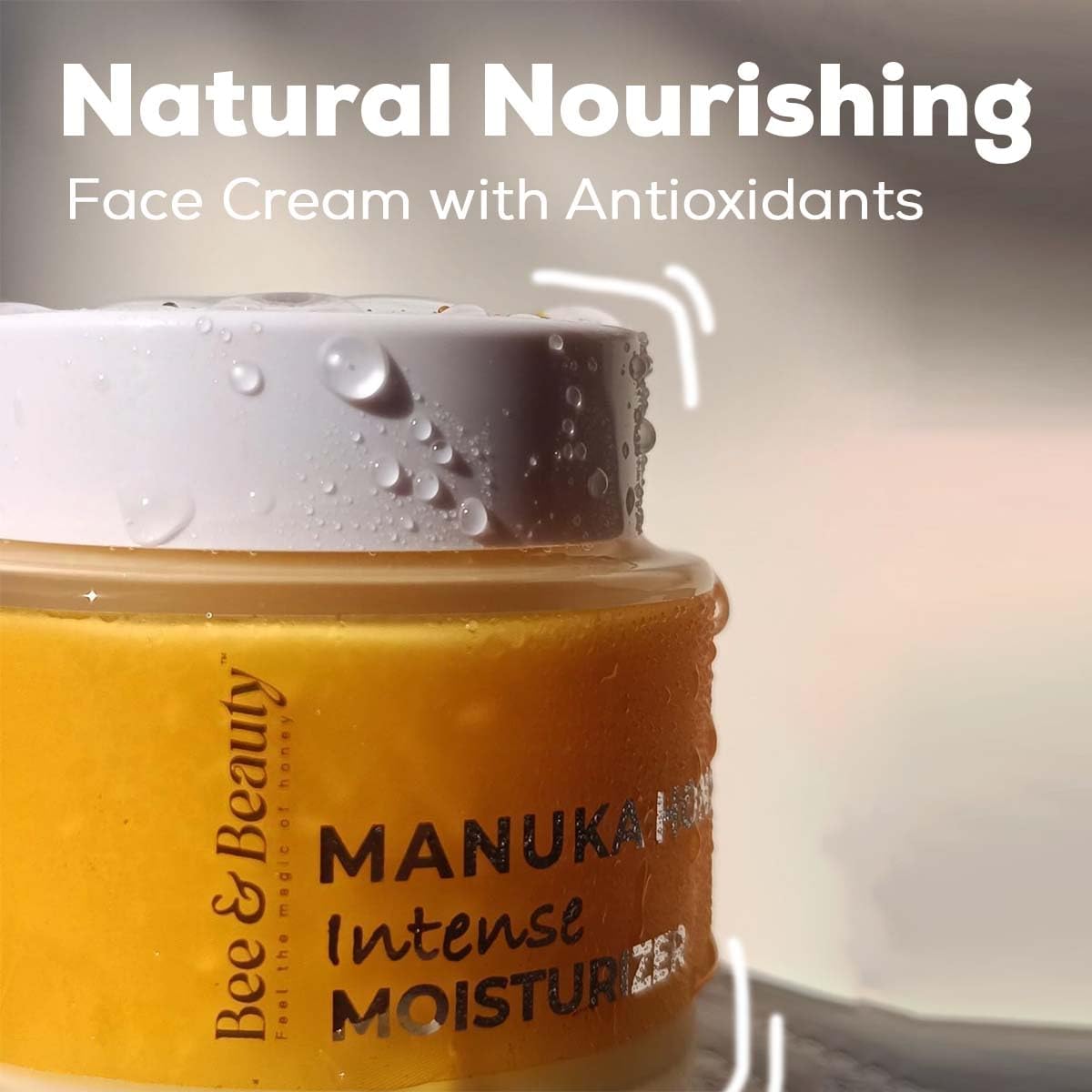 Bee & Beauty Face Moisturizer cream for Deep Hydration and Skin Repair | Natural Nourishing Face Cream with Antioxidants | Dry, Oily, Sensitive and all Skin types with Pure Manuka Honey