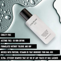 Colorbar Nail Polish Remover, 110ml And Colorbar Mesmereyes Kajal, Black 001, 0.35g