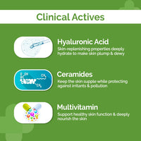 The Derma Co Oil-Free Daily Face Moisturizer | With Hyaluronic Acid, Ceramides & Multivitamins | For Non-Greasy & Hydrated Skin | Prolonged Moisturization | Strengthens Skin Barrier | 100 g
