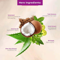 Khadi Mauri Herbal Nourishing Coconut & Aloe Vera Shampoo | Prevents Hairfall, Boosts Shine | Ideal for Men & Women | Sles & Paraben Free | 210 ml