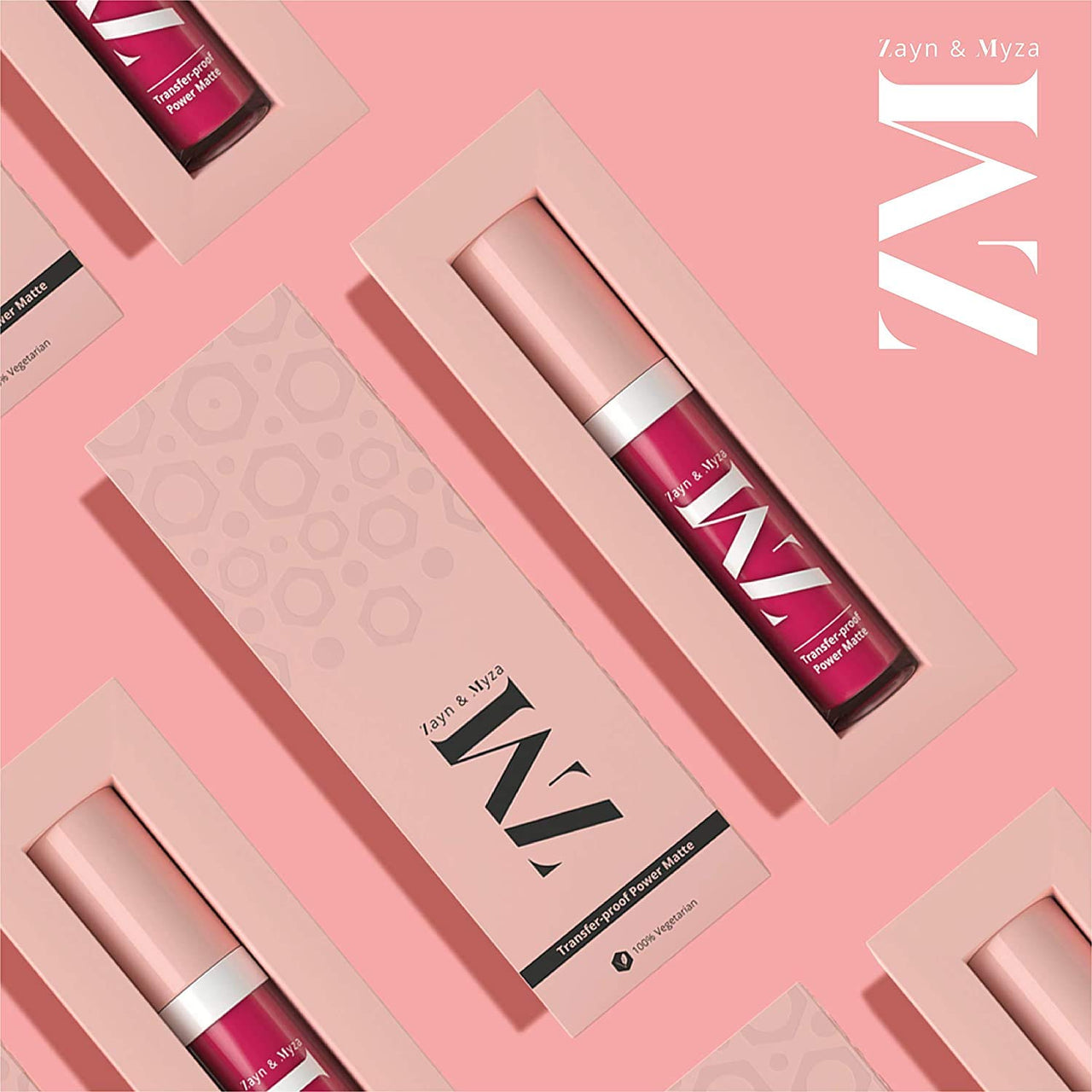 ZM Zayn & Myza Transfer-Proof Power Matte Finish Lip Colour I Smudge Proof & Water Resistant I Light Weight & Extremely Smooth Formula I Vegan - Full Fuchsia, 6 ml
