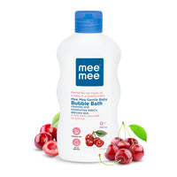 Mee Mee Baby Body Wash 400ml (Pack of 1) With Cherry & Fruit Extracts | Tear-Free Formula | Moisturizes and Soothes Skin | No Parabens | Infant Friendly Natural Head to Toe Baby Mild Bubble Bath Dermatologically Tested | pH balanced | All skin types