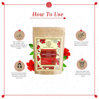 KHADI NATURAL Hibiscus Flower Organic Powder Pack of 2 (2x100gm) 200gm