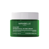 Mirabelle Korea Cica-Pep Intensive All-in-One Cream 100g | Korean Skincare for Acne Treatment & Collagen Boost | Peptides & Sal Tree Butter | Anti-Aging Face Moisturizer for Men & Women | All Skin Types