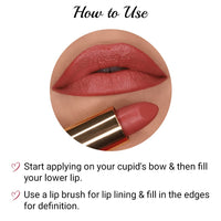 Iba Long Stay Matte Lipstick for Women- M17 Apricot Blush, 4g | Creamy Matte Finish & Smooth Texture| Long-Lasting | Hydrated Lips | Enriched with Vitamin E| Intense Colour & Highly Pigmented | Lip Makeup