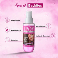 Livon Shake & Spray Serum for on-the-go hair | Provides instant shine, frizz control & damage protection | Spray serum for women & men | With Vitamin E & Argan Oil | 50ml