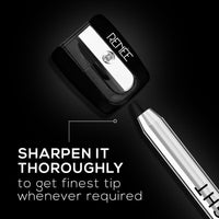 RENEE Midnight Kohl Pencil - Smudgeproof And Waterproof Matte Kajal - 24 Hrs Long Stay - Darkest Black - One Swipe Application -Rich Color Payoff -Vitamin E,Olive Oil And Castor Oil-1.5 Gm(Pack Of 3)