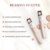 Just Herbs Full Cover Filter Finish Under Eye Light Weighted Matte Finish Concealer for Face Makeup 5 ml (Beige)