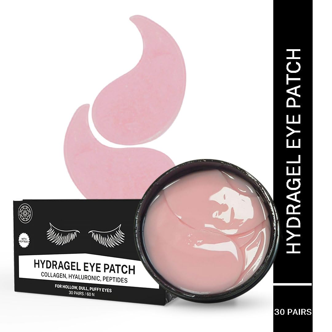 HOUSE OF BEAUTY Hydragel Eye Patches With Collagen, Peptides & Hyaluronic Acid For Dark Circles, Instant Puffiness Reduction & Hydration - (30 Pairs for both Women and Men) - 95 g