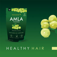 Herb Essential Pure Amla Powder – 100g | 100% Natural Indian Gooseberry | Rich in Vitamin C | Supports Hair Growth, Skin Health & Immunity | Vegan & Paraben-Free