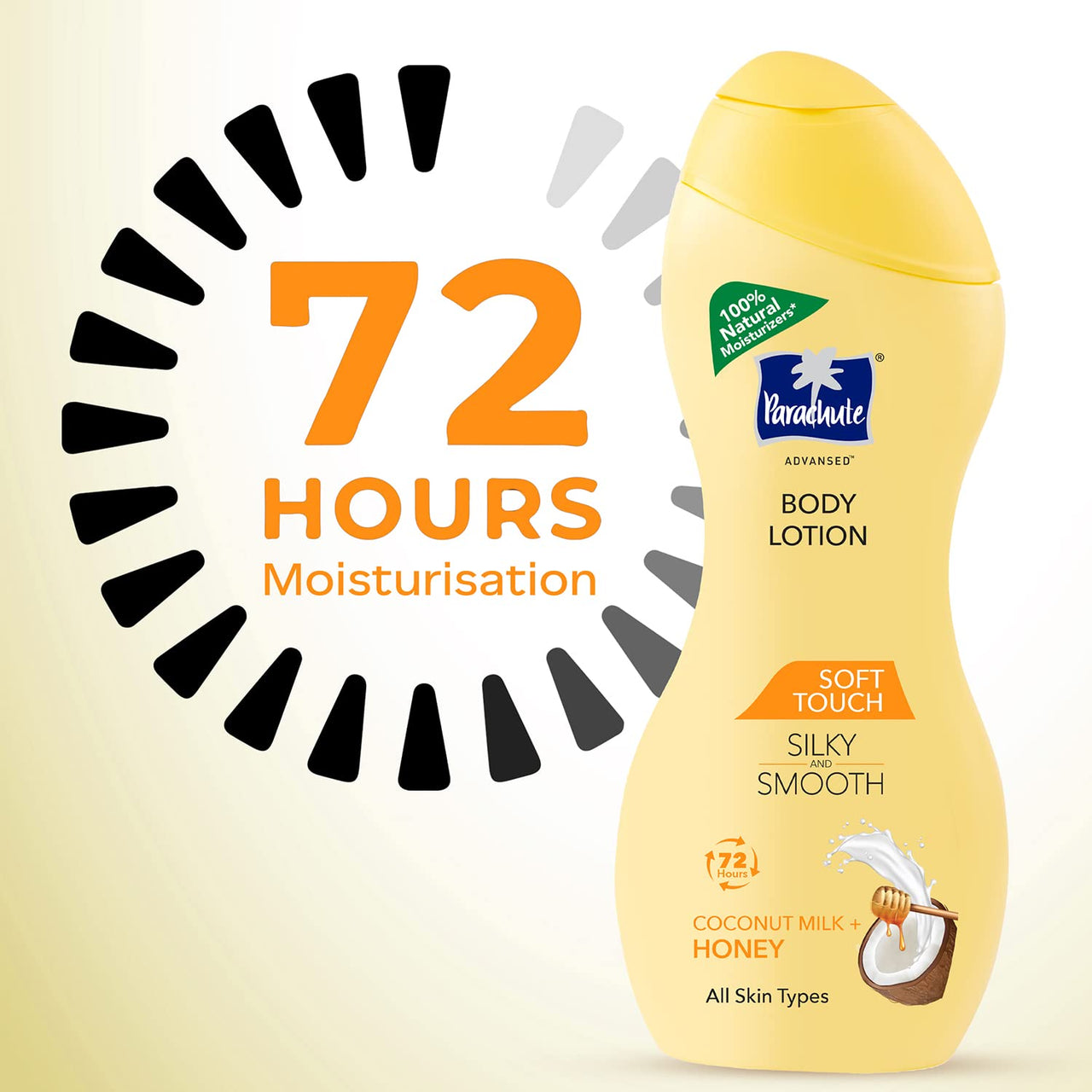 Parachute Advansed Soft Touch Body Lotion for Women & Men, All Skin types, 250ml & Parachute Advansed Aloe Vera Enriched Coconut Hair Oil, 250ml + 75ml | For Soft, Strong Hair