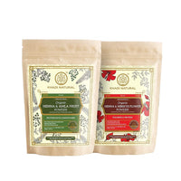 Khadi Natural Organic Amla & Hibiscus Powder Combo | Nourishing Hair Formula for Strength | Provides shine & Natural Color - (200gm x 2)