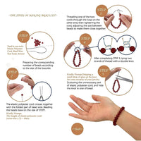 12MM 32pcs Red Glass Beads for Jewelry Making Round Loose Spacer Crystal Energy Healing Power Stone Beads DIY Bracelet Necklace Accessories 12mm