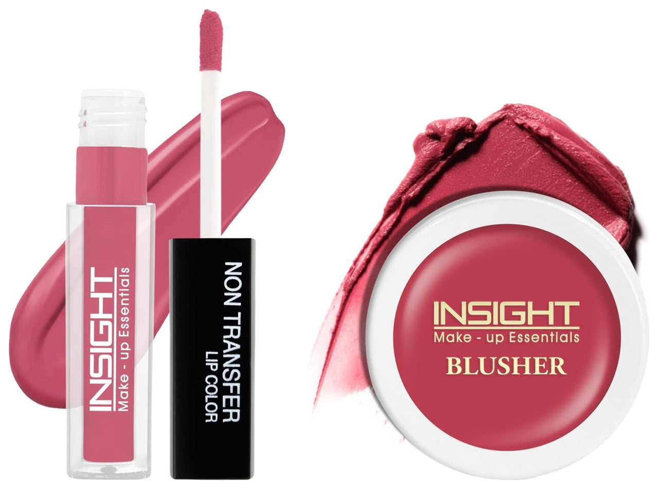 Insight Cosmetics Insight Non Transfer Lip Color Matte Texture12Hrs WaterproofTrue ColorSmudge Proof Paraben Free 100% Veg, 4ml(LG40-04) Crème Blusher, Face Makeup, Raspberry Gelato, 3.5 gm(B-02=02)
