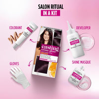L'Oreal Paris Casting Creme Gloss Hair Color - 316 Burgundy (87.5g+72ml) + Total Repair 5 Shampoo 82.5ml
