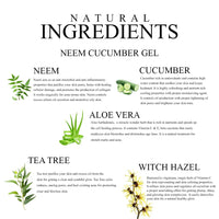 Khadi Organique Aloe Vera Gel with Neem & Cucumber for Face, Body & Hair | Deep Hydrating, Soothing & Moisturizing Aloe Vera Gel for Dry Skin & Hair | Organic Moisturizing Gel for Women & Men - 200gm