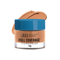 Beauty Berry Full Coverage Concealer - Brown Corrector, 10g | Easy to Blend, Ultra Lightweight & Long Lasting Concealer | Creamy Texture, Highly Pigmented, Waterproof Concealer for Face Makeup