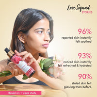 THE LOVE CO. Rose Water - 100% Pure and Natural, Steam Distilled for Skin, Face, and Hair - Authentic Kannauj Gulab Jal - Soothing Skin Toner Spray - Paraben, Alcohol, and Chemical-Free