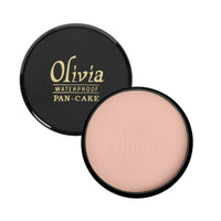 Olivia Pan Cake 100% Waterproof Foundation & Makeup Concealer | Long-Lasting Sweatproof Base Makeup | Smudge-Proof, Paraben-Free Formula | For All Skin Types | Bronze Glow - 22 | 25g