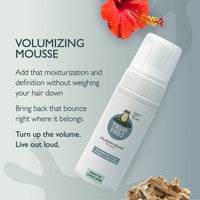 TRue FRoG Leave-in Conditioner - 200g and Volumizing Hair Mousse- 150ml For Moisturization and Definition, with Boabab Oil and Hibiscus Extract For Curly and Wavy Hair (Combo Pack of 2)
