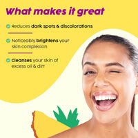 The Plant Fix Plix 5% Pineapple Foaming Facewash For Depigmentation,100ml | Cleanser For Skin Brightening & Even Toned Complexion | Free Of Sulphates, Paraben & Silicones