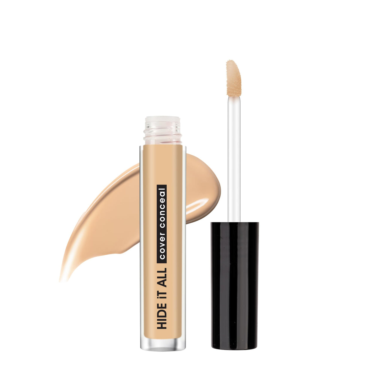 Hilary Rhoda Hide It All Cover Conceal | Conceals Masks, Scars & Dark Circles | High Coverage Concealer | With Shea Butter | Matte Finish | Cruelty-Free & Vegan (Walnut - Shade 6, 3.7ml)