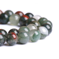 8MM 45PCS Natural Stone African Bloodstone Beads for Jewelry Making DIY Bracelet Energy Crystal Healing Power 8mm