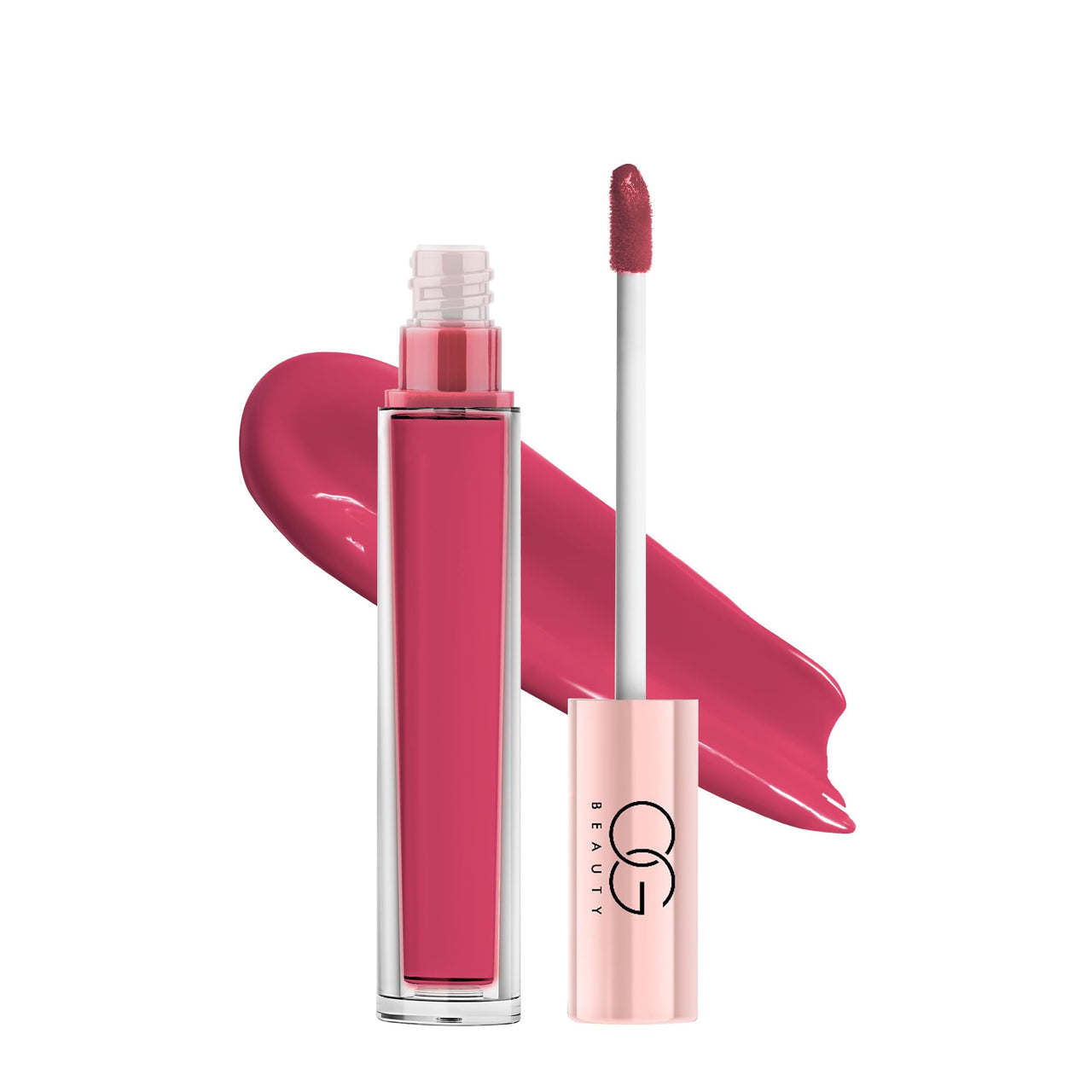 OG Beauty Moisture Lock Liquid Lipstick - Berry Blossom, Rich Colour Payoff, Long-Lasting, Smudge-Proof, Matte Finish, Hydrating, Plumping Lip Color, Enriched with Hyaluronic Acid & Vitamin E, 4.5 mL
