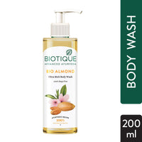 Biotique Basil & Parsley Body Wash, Transparent, 200 ml And Biotique Almond Oil Ultra Rich Body Wash, Botanical Extracts, 200 ml And Biotique Apricot Body Wash, Transparent, 200 ml
