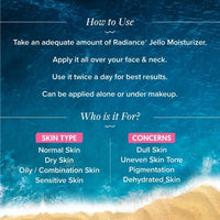 Aqualogica Radiance+ Jello Moisturizer Gel With Watermelon & Niacinamide For Pigmentation & Dark Spots - For Dry, Bright And Radiant Skin Of Women & Men -50G