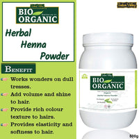 INDUS VALLEY Herbal Henna Powder Jar Pack - Set of 2 (500g*2=1000g)