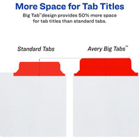 AVERY Big Tab Write & Erase Dividers, 5 Multicolor Tabs, 1 Set (23076), 1-Pack