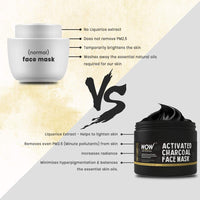 WOW Skin Science Activated Charcoal Face Mask Powder With PM 2.5 Anti-Pollution Shield, No Parabens & Mineral Oil Wash Off Face Mask, 200ml