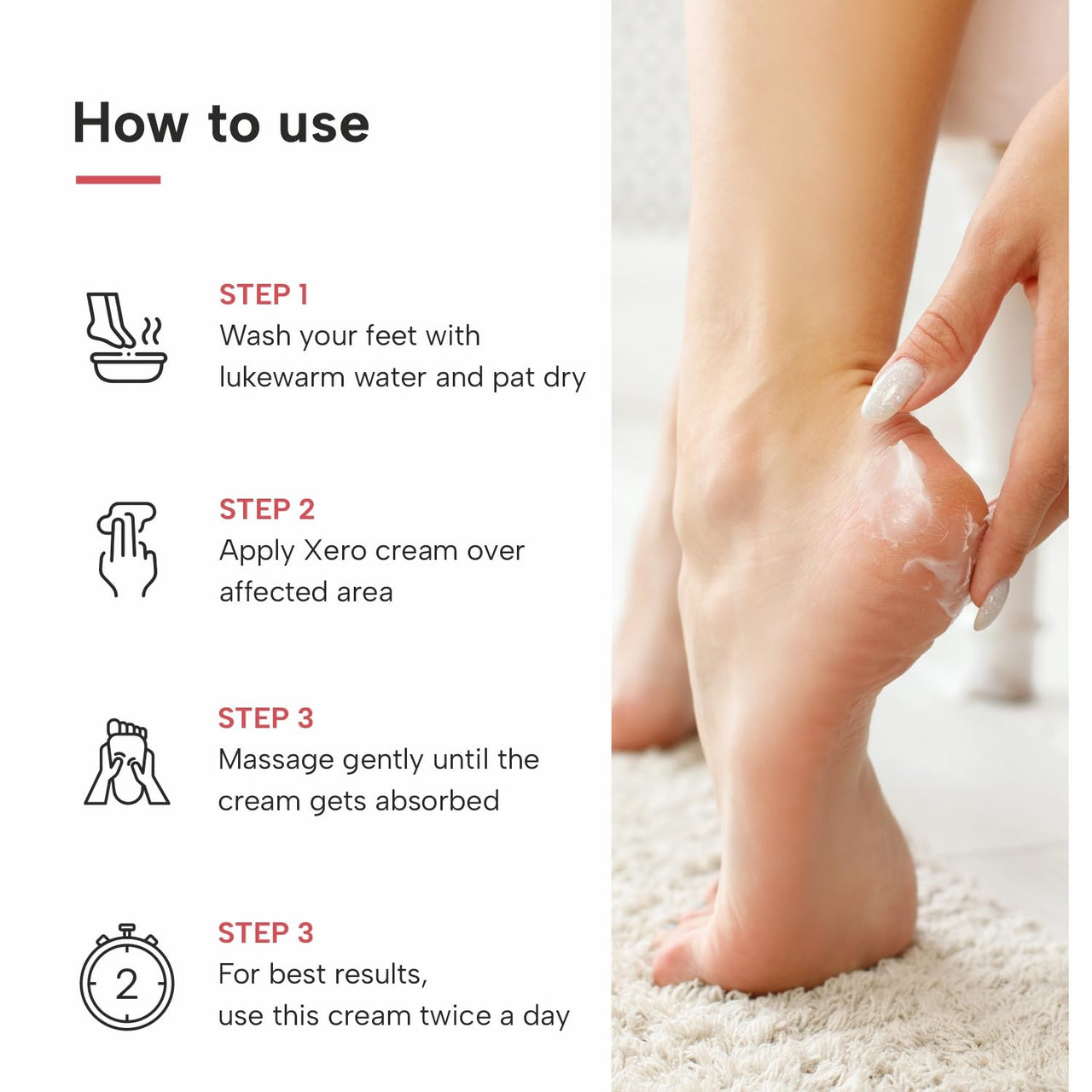 DERMATOUCH Xero Cream | Specially for Dry & Cracked skin | Soothes & Moisturizes |For Corns & Calluses| For both Men & Women | 30G