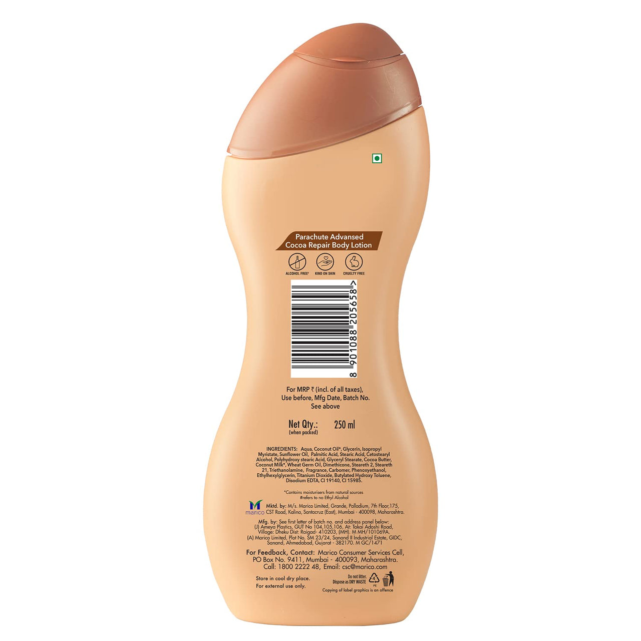 Parachute Advansed Cocoa Repair Body Lotion, Intense Moisture, 250ml