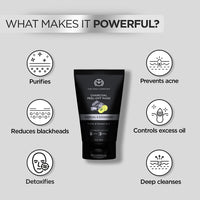The Man Company Activated Charcoal Peel Off Face Mask for Men | Deep Cleansing | Blackhead/Whitehead & Dead Skin Removal | Paraben & Sulphate Free - 100gm