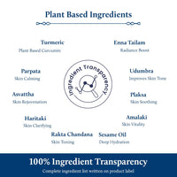 Blue Nectar Turmeric Face Serum for Glowing Skin | Plant Based Face Oil for Glowing Skin | Tan Removal Skin Brightening Serum for Face (16 Herbs, 30 ml)