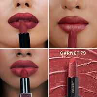 Charmacy Milano Diamond Rush - Garnet 79, Creamy & Lightweight Lipstick, Long-Lasting Lipstick, Luxe Shimmer & Matt Finish, 3.8 Gms
